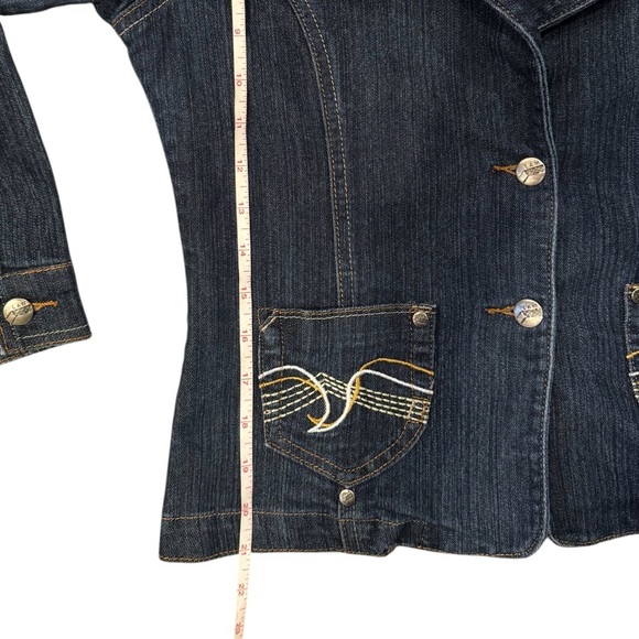 Lamasini Denim Jean Jacket - Picture 6 of 10